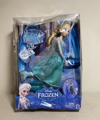Disney FROZEN Toy Doll, Ice Skating ELSA Mattel 2014, NEW, Box Damaged Ages 4+
