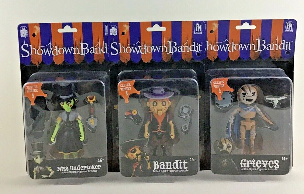 Showdown Bandit 5″ Figure Lot Miss Undertaker Grieves PhatMojo Series 1 New 2019