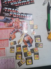 Vintage Transformers Instruction Booklet, Empty Boxes, Spec Card And Misc Lot