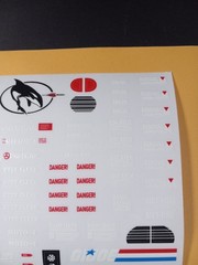 Gi Joe 1984 Killer Whale Sticker Sheet, New Custom Sticker Sheet, Peel & Stick !