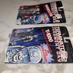 VTG 1995 Terminator 2 Judgement Day Action Figure – T-1000 & Endoskeleton – New!