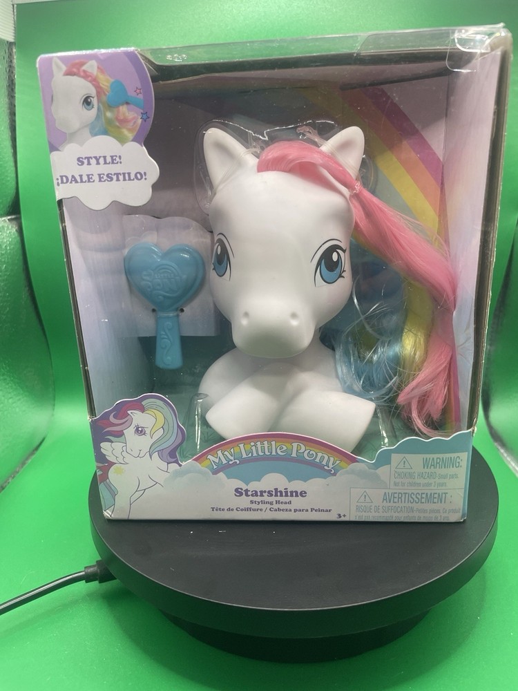 My Little Pony Starshine Styling Head NIB Retro G1 Hasbro Just Play Brush MLP