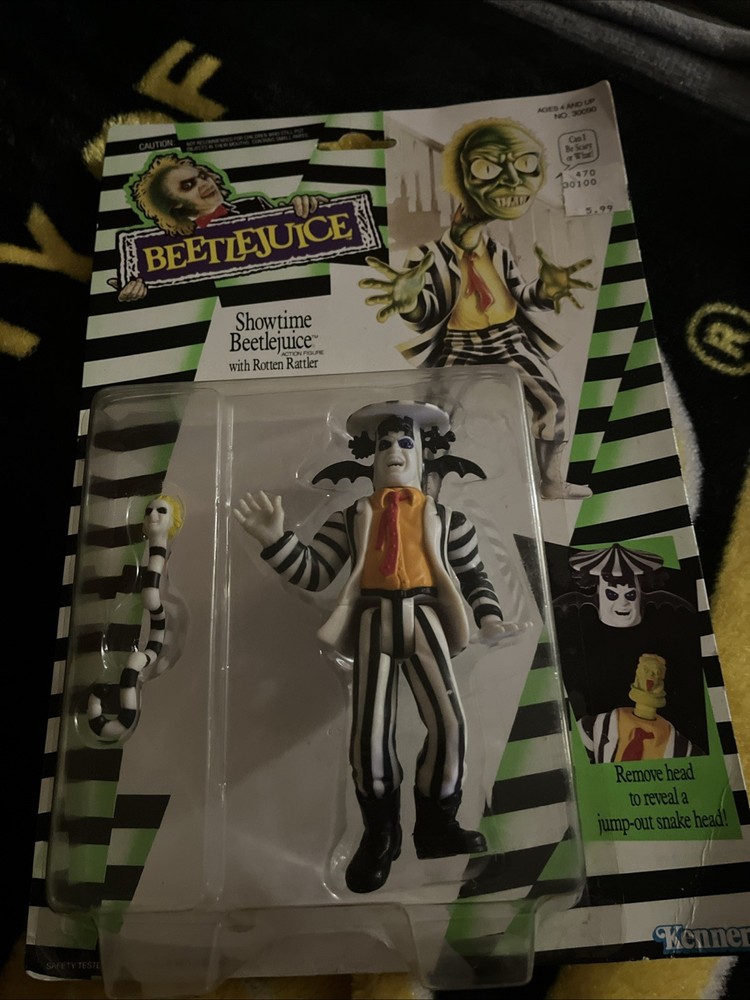 Beetlejuice 1989 Action Figure Showtime Rotten Rattler Sealed Original Package