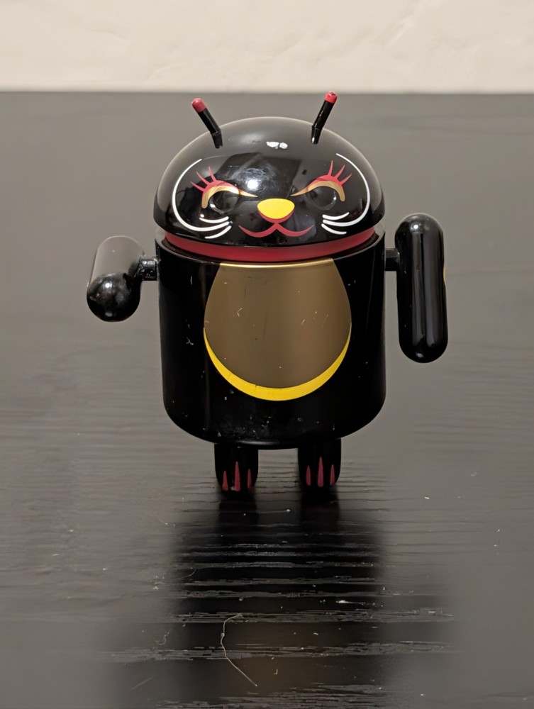 Android Mini Collectible Series Lucky Cat Black Shane Jessup Dead Zebra USED