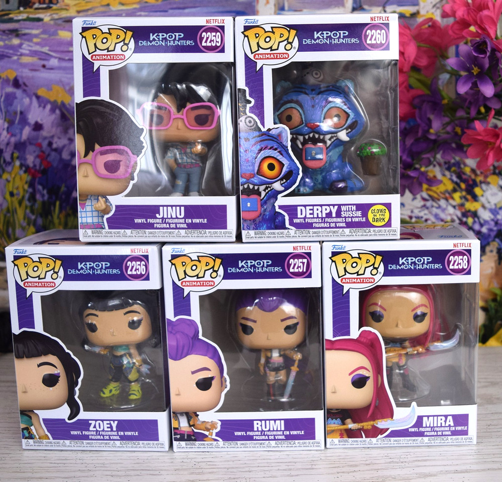 KPOP DEMON HUNTERS Funko Pop Lot Figure Complete Set Series 1 Derpy Jinu Huntrix