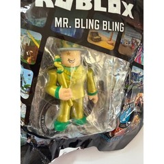 Roblox Mr. Bling Bling Series 1 Backpack Clip Figure with Virtual Item Code NEW