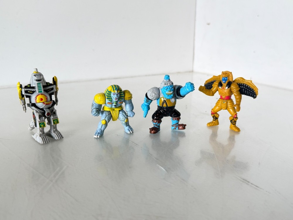 1994 Mighty Morphin Power Rangers Micro Machines Dragonzord Goldar King Sphinx