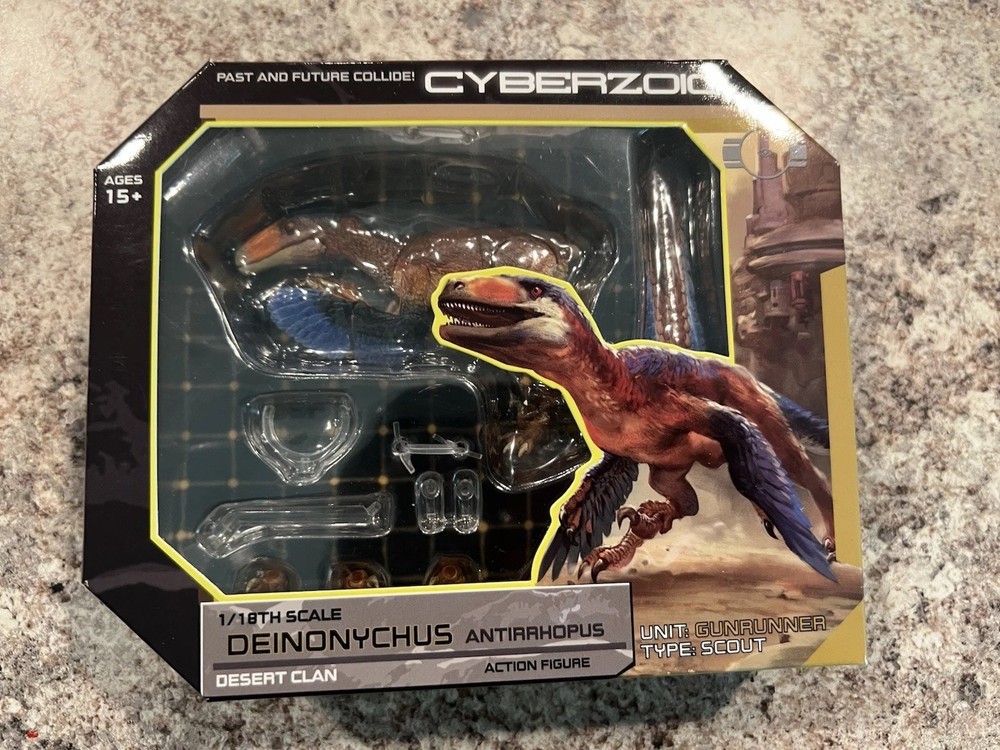 Creative Beast Studio Cyberzoic Deinonychus Antirrhopus Dinosaur 1:18 Scale