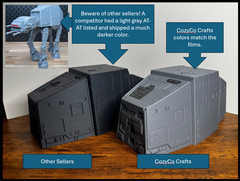 BUNDLE: Star Wars AT-AT Walker Model with Rebel Snowspeeder and tow cable!