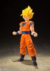 BANDAI S.H.FIGUARTS DRAGON BALL Z SUPER SAIYAN FULL POWER SON GOKU 140mm FIGURE