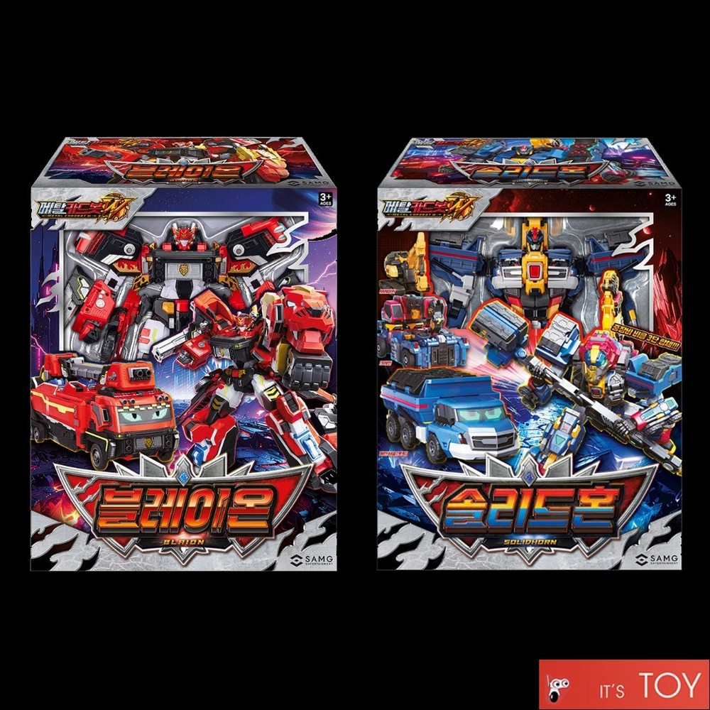 Metal Cardbot W BLAION & SOLIDHORN Fire Truck Crane Transforming Robots set 2025