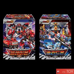 Metal Cardbot W BLAION & SOLIDHORN Fire Truck Crane Transforming Robots set 2025