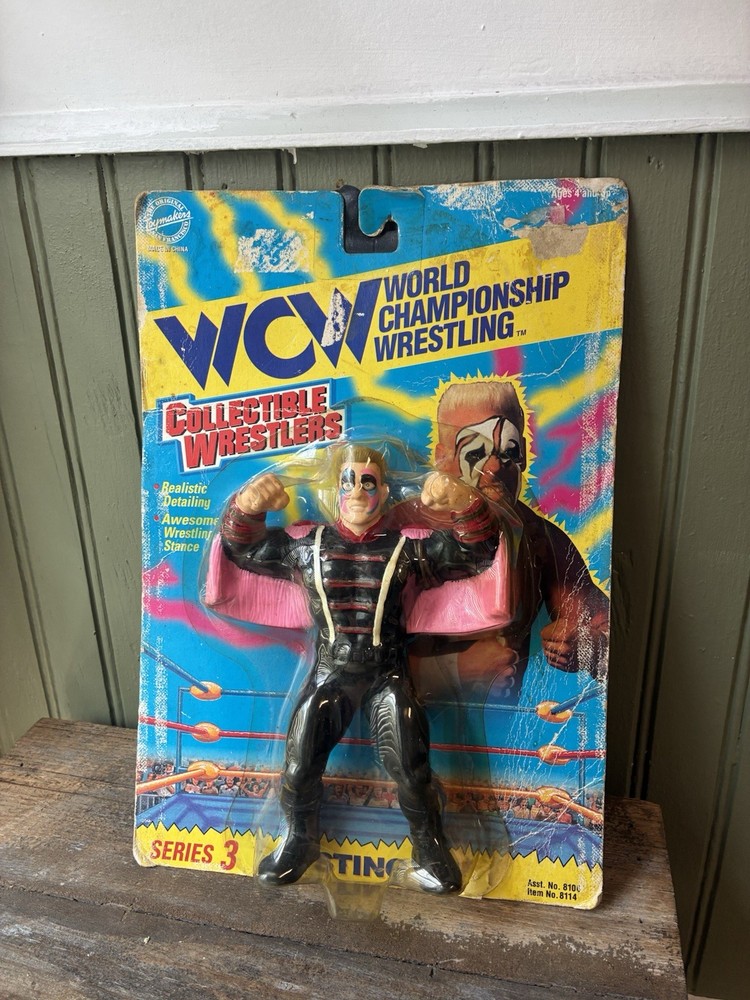 WCW Collectible Wrestlers Series 3 Sting Figure Toymakers 1994 NEW SEALED