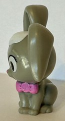 Mattel Barbie Pet Bunny Rabbit Gray and White with Pink Bow