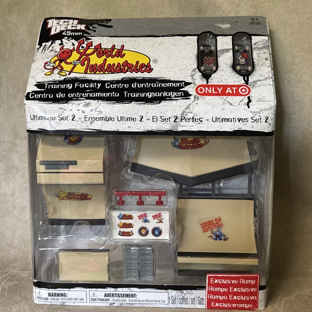Vintage Tech Deck 45mm Mini Boards – World Industries Training Facility Set |