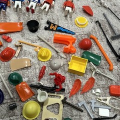 Unsearched Vintage Playmobil Figures And Accessories Lot Geobra 1974-1992 Parts