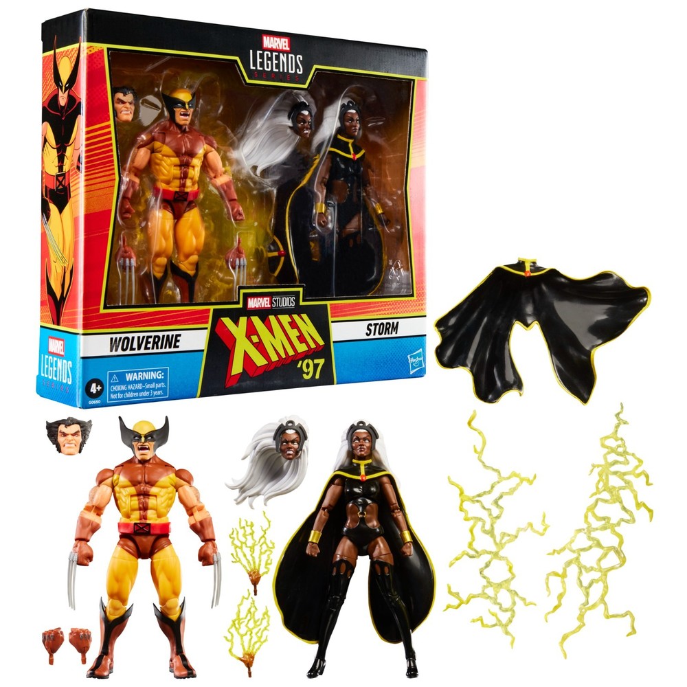 Marvel Legends Series Wolverine and Storm, X-Men ’97, 6-Inch Action Figures