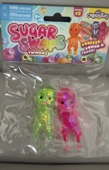ORB Curiosities Sugar Swaps Twinsies Series 2 Pink Blue Glitter Squishy Toys NEW