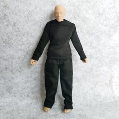 112 Scale Fabric TShirt + Pant for 6 inch 1/12 Man Thin Small Action Figure C…