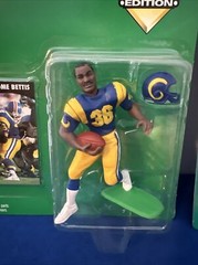 Starting Lineup 1995 JEROME BETTIS + 2000 ISAAC BRUCE St Louis Los Angeles Rams