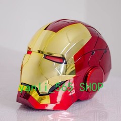 Iron Man Gold MK5 Helmet Electronic Voice Activated Open&Close Mask Autoking New