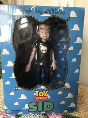 1996 RARE MIB MEDICOM TOY STORY ANDY & SID VINYL COLLECTIBLE DOLLS SET