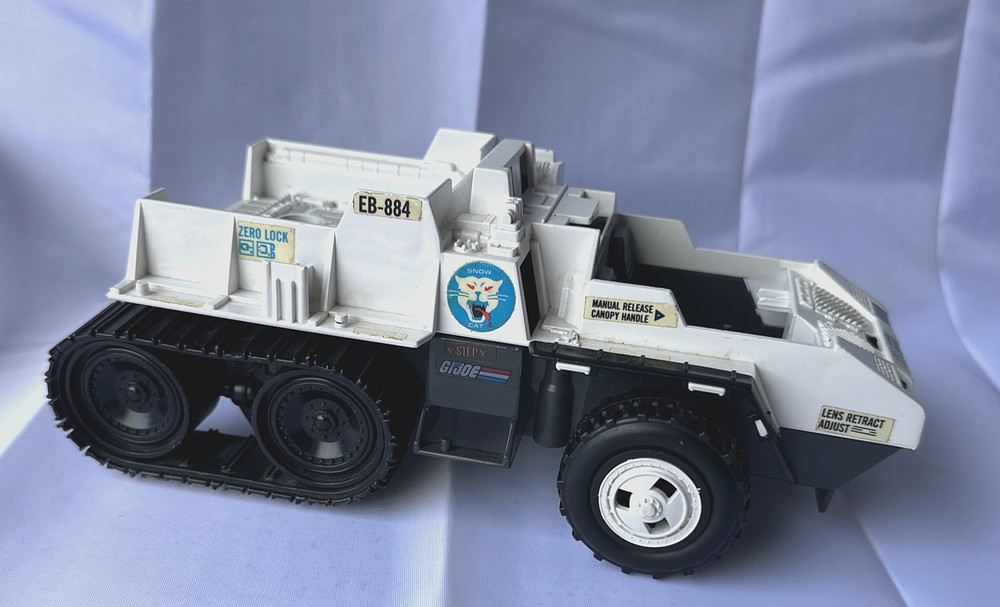 Vintage GI Joe Snow Cat Arctic Vehicle 1985 Hasbro Incomplete Parts Repair