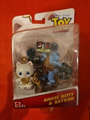 2015 Ultra RARE Pixar Toy Story Angel Kitty & Raygon Figure 2-Pack Carded