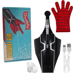 Spider Man Launcher Glove 2.0 Upgrade USB Cosplay Spider String Web Shooter Toys