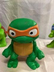 4 LOT Teenage Mutant Ninja Turtles Tootin’ Toys Mutant Mayhem Complete Set