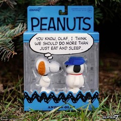 Olaf and Andy Peanuts ReAction Figures 2-Pack Super7 Collectible Figure Set