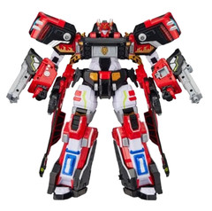 Metal Cardbot W Grand Blue Leon Transforming Robot Toy Blaion Blue Cop W Ignix