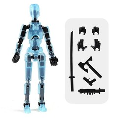 T13 Action Figure Articulated Robot Mannequin with Dog Toy Model