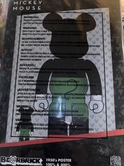 Mickey Mouse 1930s 400% And 100% Bearbrick