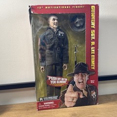 2001 Sideshow Gunnery Sgt. R Lee Ermey 12” Motivational Talking Action Figure