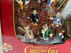 Mickey’s Christmas Carol Disney Holiday 10 Clip On Figure Set 2003 Memory Lane🎁