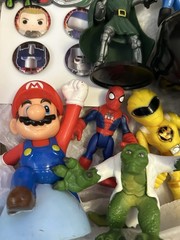 Mixed Lot Toys Action Figures 15 Star Trek Transformers SpiderMan Super Mario