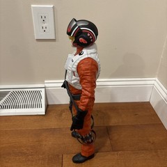 Jakks Big Figs Star Wars Poe Dameron Figure Pilot Suit Sz 18”, With Blaster