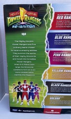 Goldar with Red Blue Pink Yellow & Black Rangers Action Figure 6-Pack