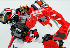 Metal Cardbot S FLAMENOVA Transformer Robot Fire Car Korean Toy