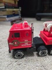 Vintage 1987 Remco Toys Fire Truck with Ladder – 11 Inches Long