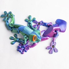 Cute Mini 3D Printed Frogs with Magnetic Feet, Articulated 3D Printed Frog OY