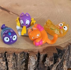 Lost Kitties Mice Mania Series 2 & 3 Cat Figures Lot of 4 Hasbro