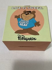 Ron English Sugar Diabetic Bear Vinyl Figure (Orange)
