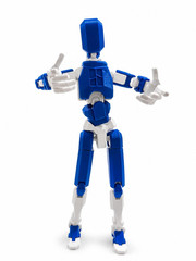 Large 13.78″ Articulated Robot Dummy Action Figure, Fully Poseable Mannequin