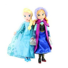 Queen Elsa, Anna and Olaf Disney Frozen Movie Plush Soft Toy Doll