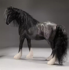 Mrz 1/6 Shire Horse Model Simulation Animal Steed Ornament Toys NEW Gifts