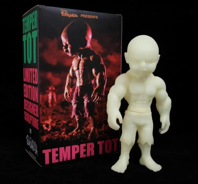 Glow in the Dark GID Temper Toy 8″ Vinyl Figure by Ron English