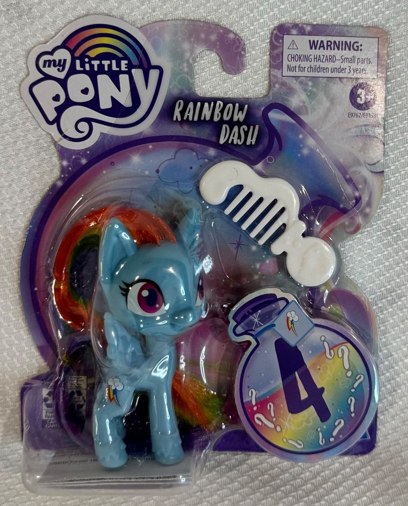 My Little Pony Rainbow Dash Potion Pony, Comb, 4 Surprise Hair Play Accessories