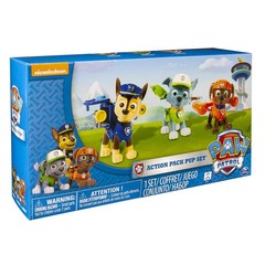Paw Patrol Action Pack Pups 3-Pack Figures Chase Rocky Zuma Transforming Packs